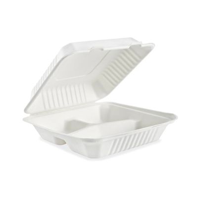 Royalty Eco Premium 9x9, 3 Comp, Hinged Container