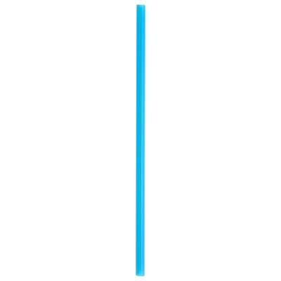 7.75" Blue Jumbo Unwrapped Straw, 10/250