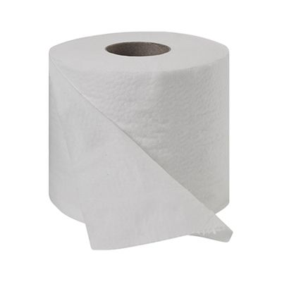 Royalty Virgin 1-Ply Bath Tissue, 4.3"x3.5"